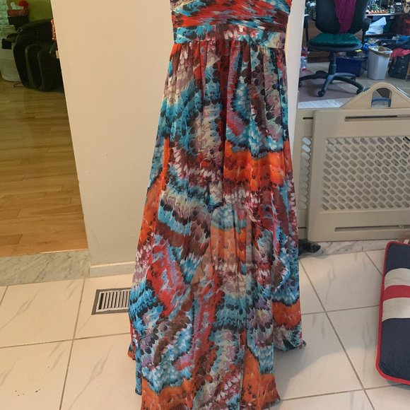 Aidan Mattox Strapless Maxi Dress Size 0 - Picture 4 of 4